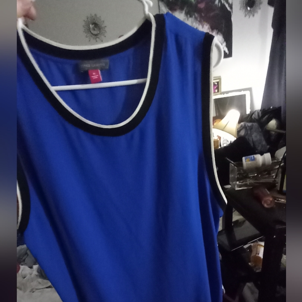 NWT Vince Comuto blue XL blouse